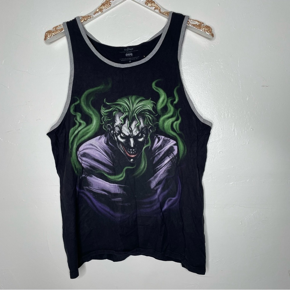 SIX FLAGS THE JOKER MENS TANK TOP SZ M